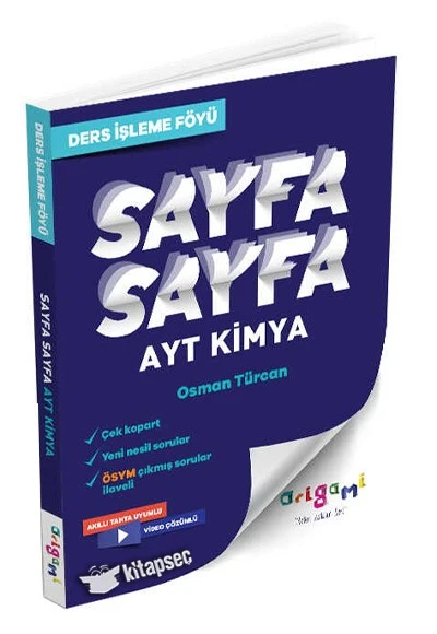 AYT Kimya Sayfa Sayfa Ders İşleme Föyü Tammat Yayıncılık