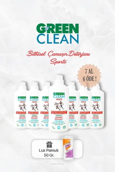 7 AL 6 ÖDE Bitkisel Çamaşır Deterjanı Sports 1000 ml ürün görseli