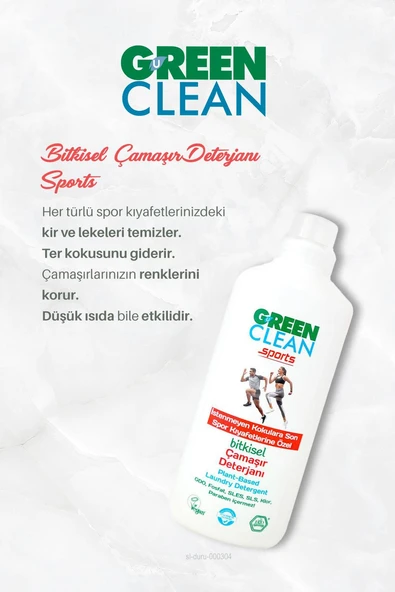 4 AL 3 ÖDE Bitkisel  Çamaşır Deterjanı Sports 1000 ml - Resim 2