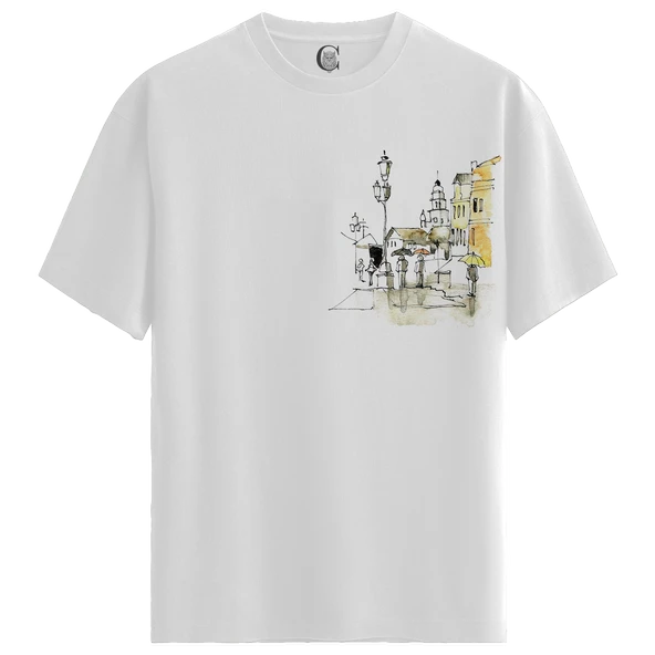 New Collection - %100 Pamuklu Kadın Beyaz Tişört - Premium Quality