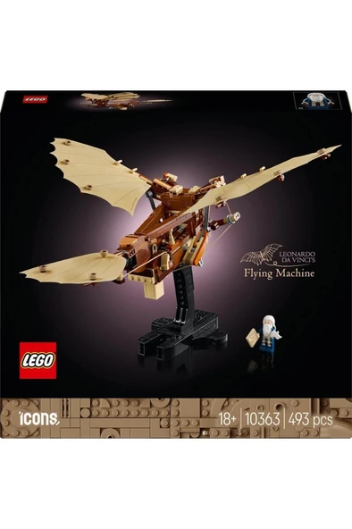 LEGO ® Icons Leonardo da Vinci’nin Uçan Makinesi 10363 -  Model Yapım Seti (493 Parça) - 5