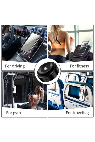 QASUL Universal Süper Manyetik Vakum Araç İçi Telefon Tutucu, Masaüstü, Duvar, Ayna - 6