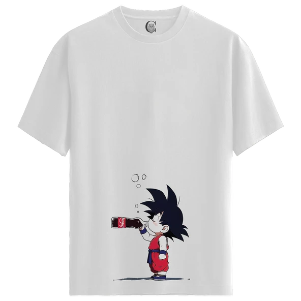 Chibi Refresh - %100 Pamuklu Erkek Beyaz Tişört - Premium Quality