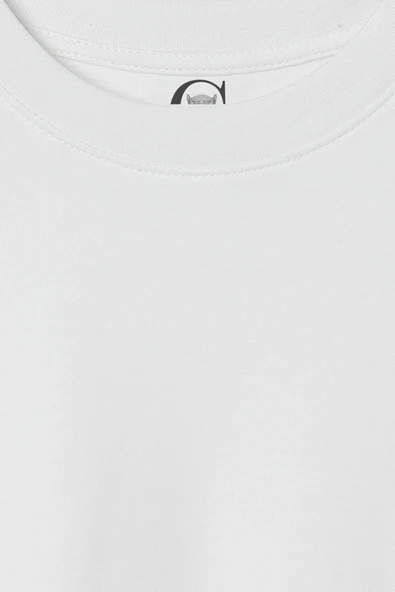 Ink Text Tree - %100 Pamuklu Erkek Beyaz Tişört - Premium Quality - Resim 3