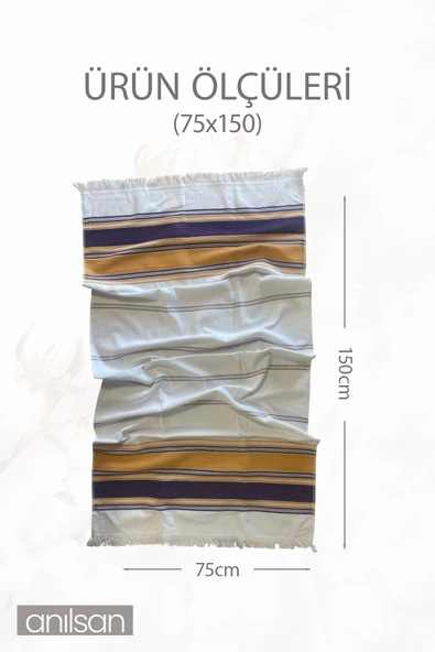 Luna Plaj Havlusu %100 Pamuk 75x150 - 3