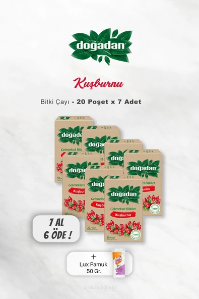 7 AL 6 ÖDE Doğadan Kuşburnu Çayı 20'li, Pamuk ürün görseli