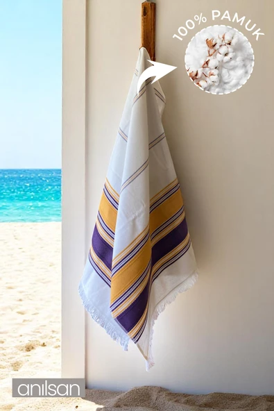 Luna Plaj Havlusu %100 Pamuk 75x150