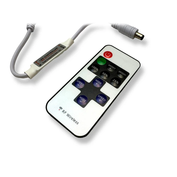 El kumandası tek renkli uzaktan kumanda LED ışık kablosuz kontrol cihazı lamba kontrolü DC 5-24V 12A - 4