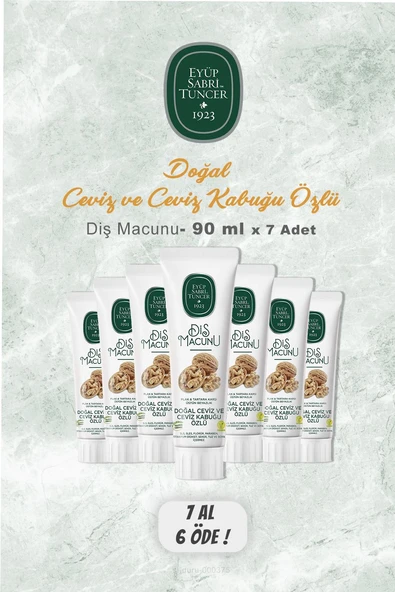 7 AL 6 ÖDE Eyüp Sabri Tuncer Diş Macunu Ceviz Özlü 90 ml ürün görseli