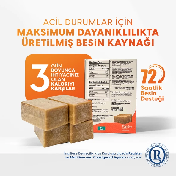5 Yıl Raf Ömrü ile Acil Durum Gıdası Hayat Kurtaran Beslenme - 2