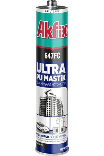 647fc Ultra Poliüretan Mastik 280 ml Yapı-Inşaat-Otomotiv Gri