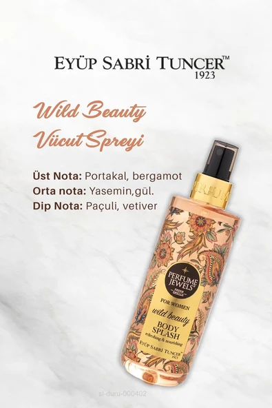 4 AL 3 ÖDE Eyüp Sabri Tuncer Vücut Spreyi Wild Beauty 250 ml, Pamuk Hediyeli - Resim 2