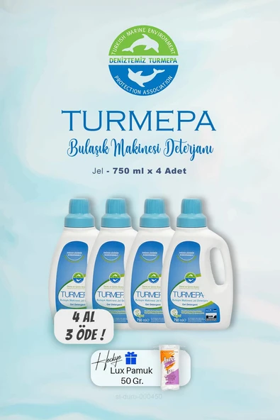 4 AL 3 ÖDE Turmepa Jel Bulaşık Makinesi Deterjanı 750 ml, Pamuk Hediyeli ürün görseli