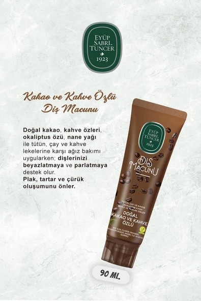 Eyüp Sabri Tuncer Diş Macunu 7 AL 6 ÖDE Kakao Özlü 90 ml ve Kulak Çubuğu - Resim 2