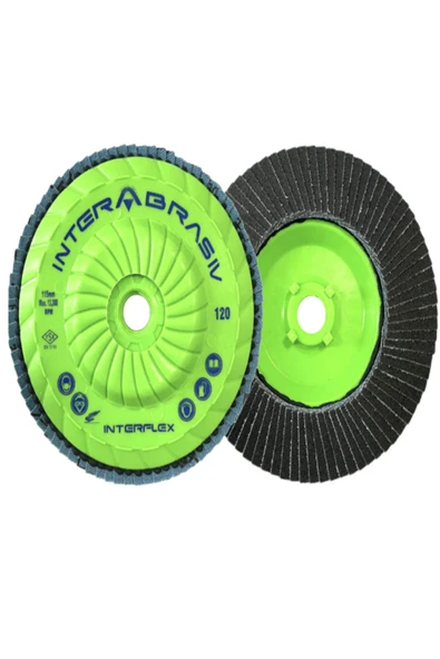 İnterfilex Sc Flap Disk Zımpara (40 Kum)  5 ADET (115mm)