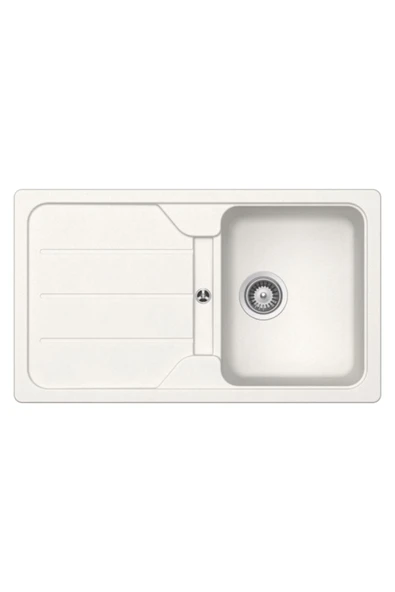 FORMHAUS D100 Granit Mutfak Evyesi SUPERWHITE / Beyaz
