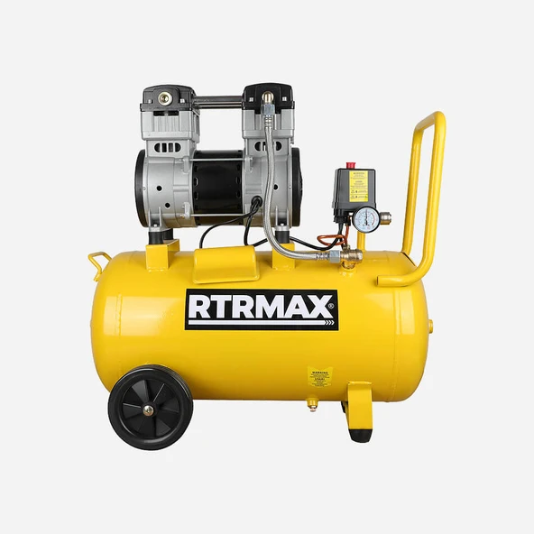 Rtrmax RTM735 Sessiz Hava Kompresörü 50 Lt 1.50 HP/1.10 KW