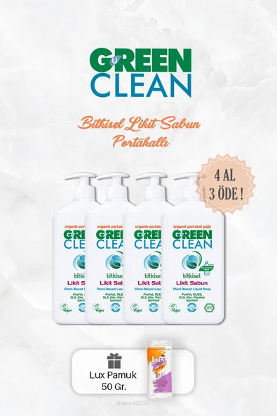 4 AL 3 ÖDE Bitkisel Likit Sabun Portakallı 500 ml ürün görseli