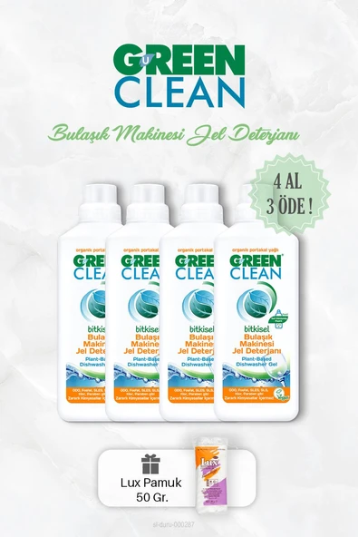 4 AL 3 ÖDE Bitkisel Bulaşık Jel Deterjanı 1000 ml