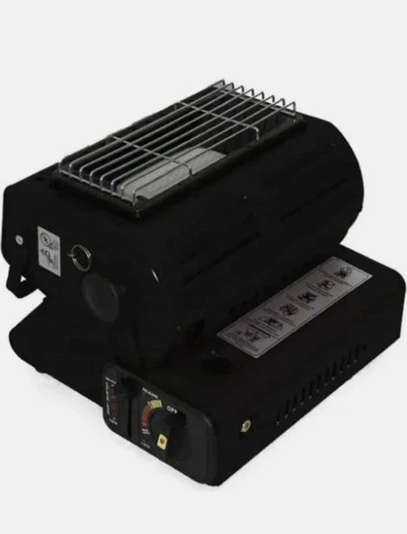 Big Fire Maxi Portatif Kamp Sobası SİYAH 4 ADET 227 KARTUŞ VE HORTUM DEDANTÖR SETİ