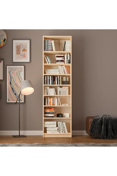 Akça Ağaç Kitaplık K 04 (MDFLAM) - Resim 2