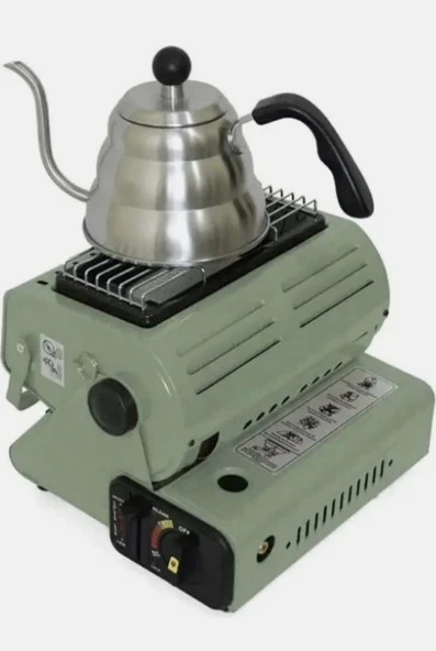 Big Fire Maxi Portatif Kamp Sobası YEŞİL 4 ADET 227 KARTUŞ VE HORTUM DEDANTÖR SETİ - 5