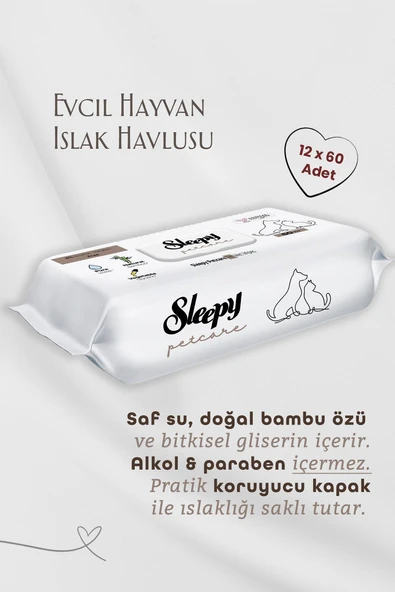 Sleepy 12 AL 10 Öde Evcil Hayvan Mendili - Resim 2