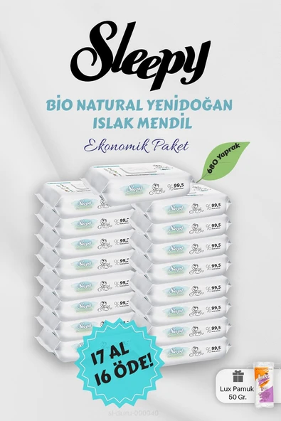 Sleepy Bebek Bakım Havlusu 17 AL 16 Öde Hediyeli ürün görseli