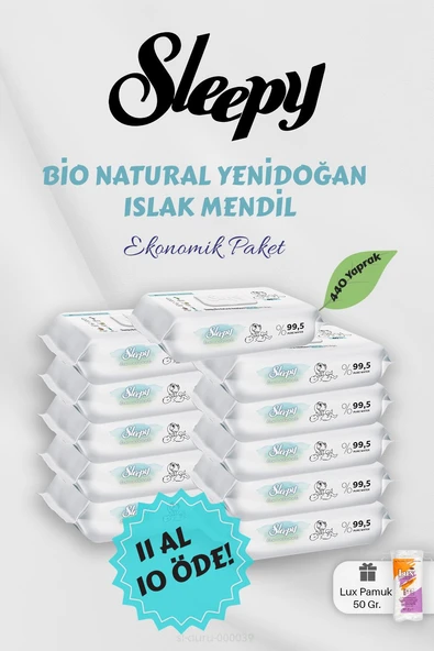 Sleepy Bebek Bakım Havlusu 11 AL 10 Öde Hediyeli