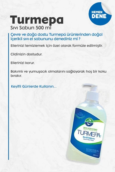 Turmepa Sıvı Sabun 500 ml, 7 AL 6 ÖDE Pamuk Hediyeli - Resim 2