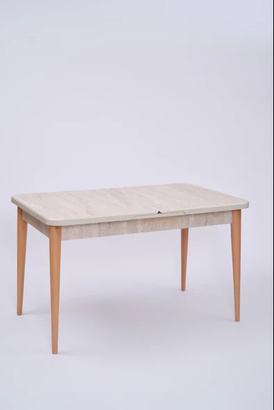 Göksu Traverten Boyalı Mdf Mutfak Masa Takımı 80x130 - Resim 3