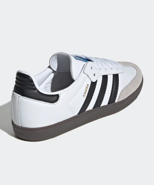 adidas Samba OG Beyaz Günlük Spor Ayakkabı - Resim 4