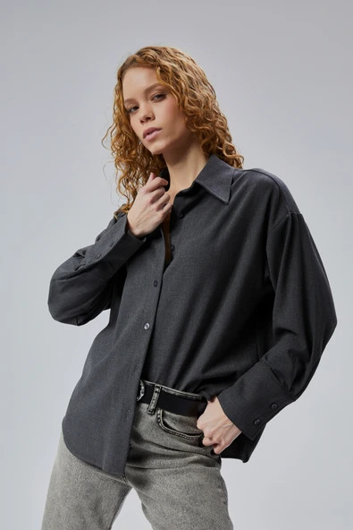 Limited Edition Regular Poliviskon Dokuma Gömlek - Resim 15