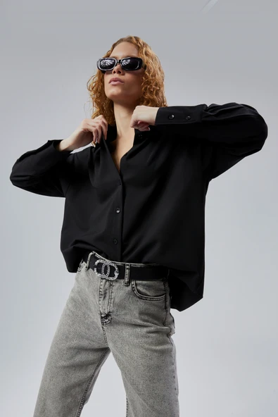 Limited Edition Regular Poliviskon Dokuma Gömlek - Resim 16