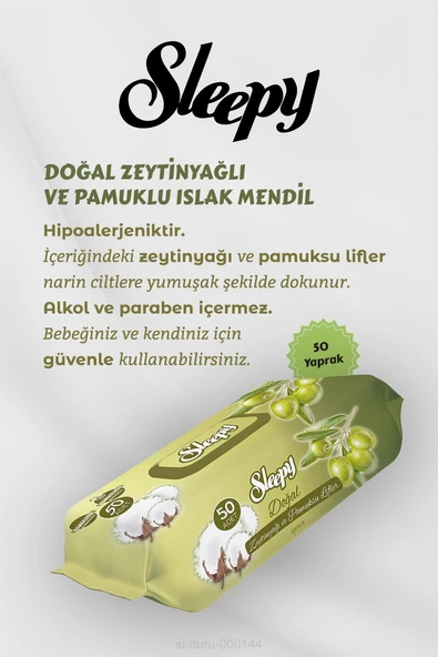 Sleepy Zeytinyağlı Pamuklu Bebek Havlusu 21 AL 19 Öde Hediyeli - 2
