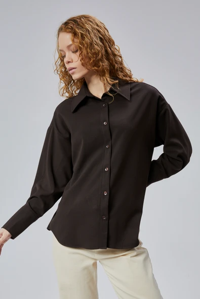 Limited Edition Regular Poliviskon Dokuma Gömlek - Resim 22