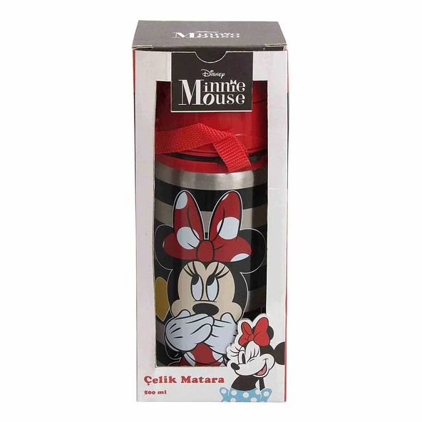 Minnie Mouse Lisanslı Çelik Matara 500 Ml - 3