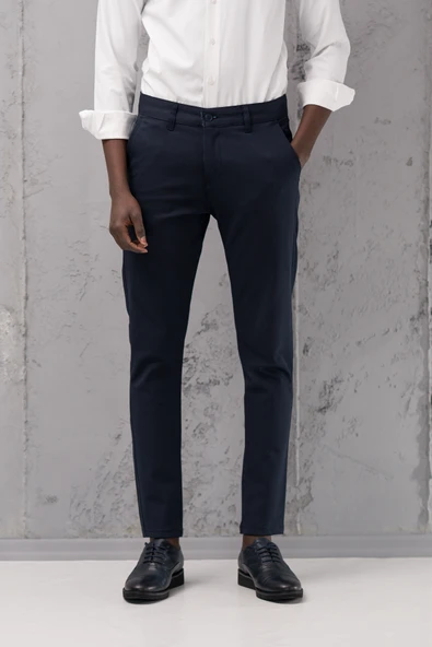 Slimfit Pamuklu Likralı Esnek Mevsimlik Kumaş Pantolon - 8