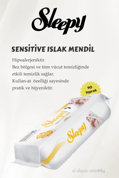 Sleepy Sensitive Islak Mendil 90'lı 11 AL 10 ÖDE ve ROSIE Pamuk 60'lı - Resim 2