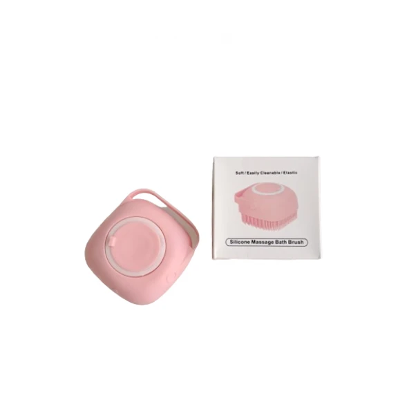 Şampuan Hazneli Kedi Ve Köpek Evcil Hayvan Yıkama Fırçası Hazneli Silikon