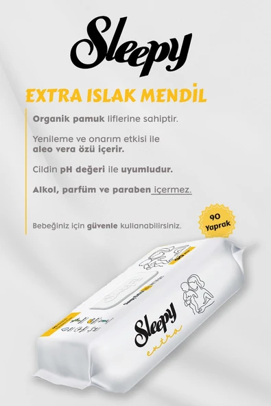 Sleepy Extra Islak Bebek Havlusu 36 AL 33 Öde Hediyeli - Resim 2