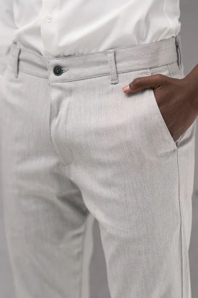 Slimfit Pamuklu Likralı Esnek Mevsimlik Kumaş Pantolon - 6