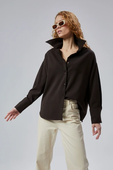 Limited Edition Regular Poliviskon Dokuma Gömlek - Resim 2