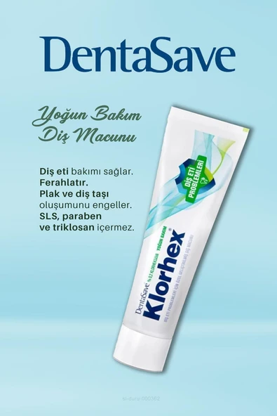 Denta Save Klorhex Diş Macunu 4 AL 3 ÖDE 75 ml ve Kulak Çubuğu - 2