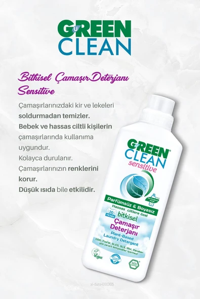 4 AL 3 ÖDE Bitkisel Çamaşır Deterjanı Sensitive 1000 ml - Resim 2
