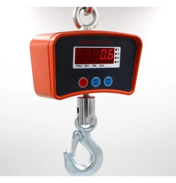 500 kg Vinç Çelik Baskülü / Askılı / Çengelli Vinç Kantarı - 3