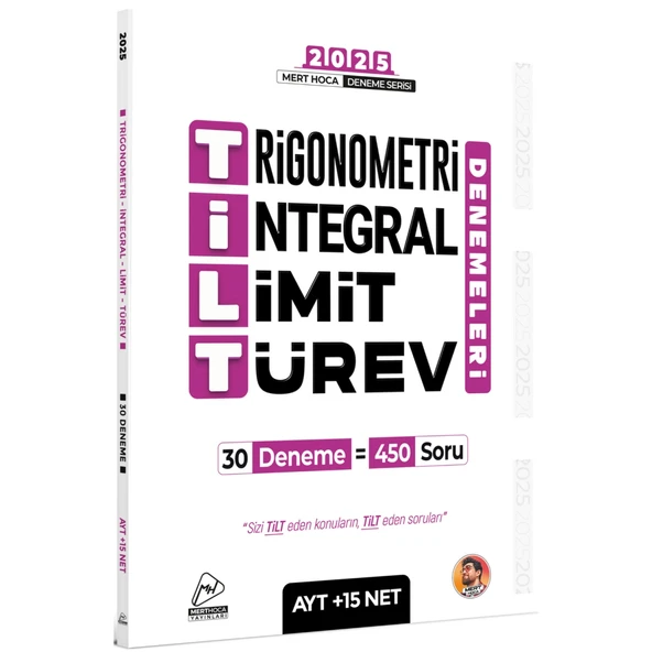Mert Hoca Yayınları AYT Tilt Trigonometri İntegral Limit Türev 30'lu Deneme 2025 ürün görseli