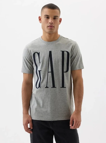 Gap V-Everyday Soft Corp Logo Tee Kısa Kol Tişört Erkek T-Shirt ürün görseli 1