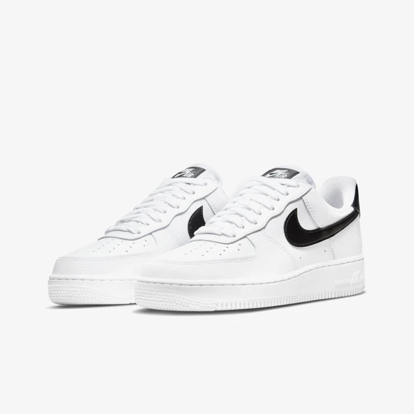 Nike Beyaz-Siyah Air Force Günlük Spor Ayakkabı - 4