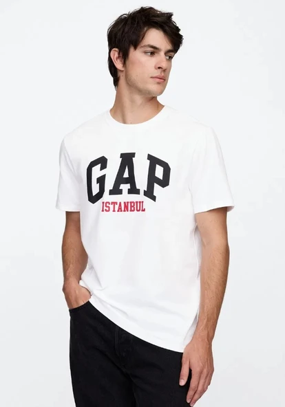 Gap V-Frch Gap İstanbul Kısa Kol Tişört Erkek T-Shirt